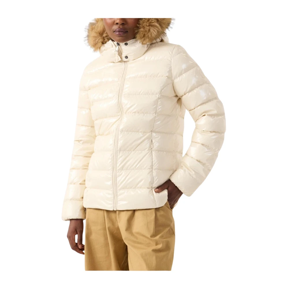 Jott White Luxe Laquée Parka - Female - Winter Jackets - M - Jackets