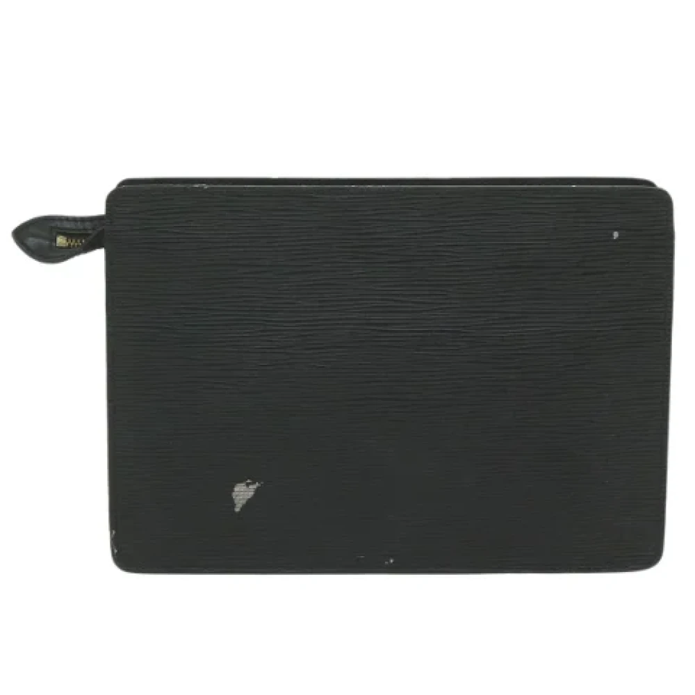 Louis Vuitton Vintage Pre-owned Leather clutches Black Dames
