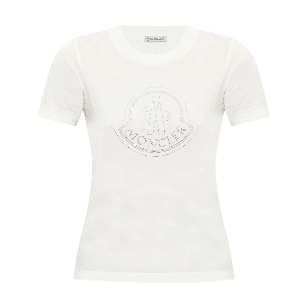 Moncler - Tops > T-Shirts - Beige - Moncler - Modalova