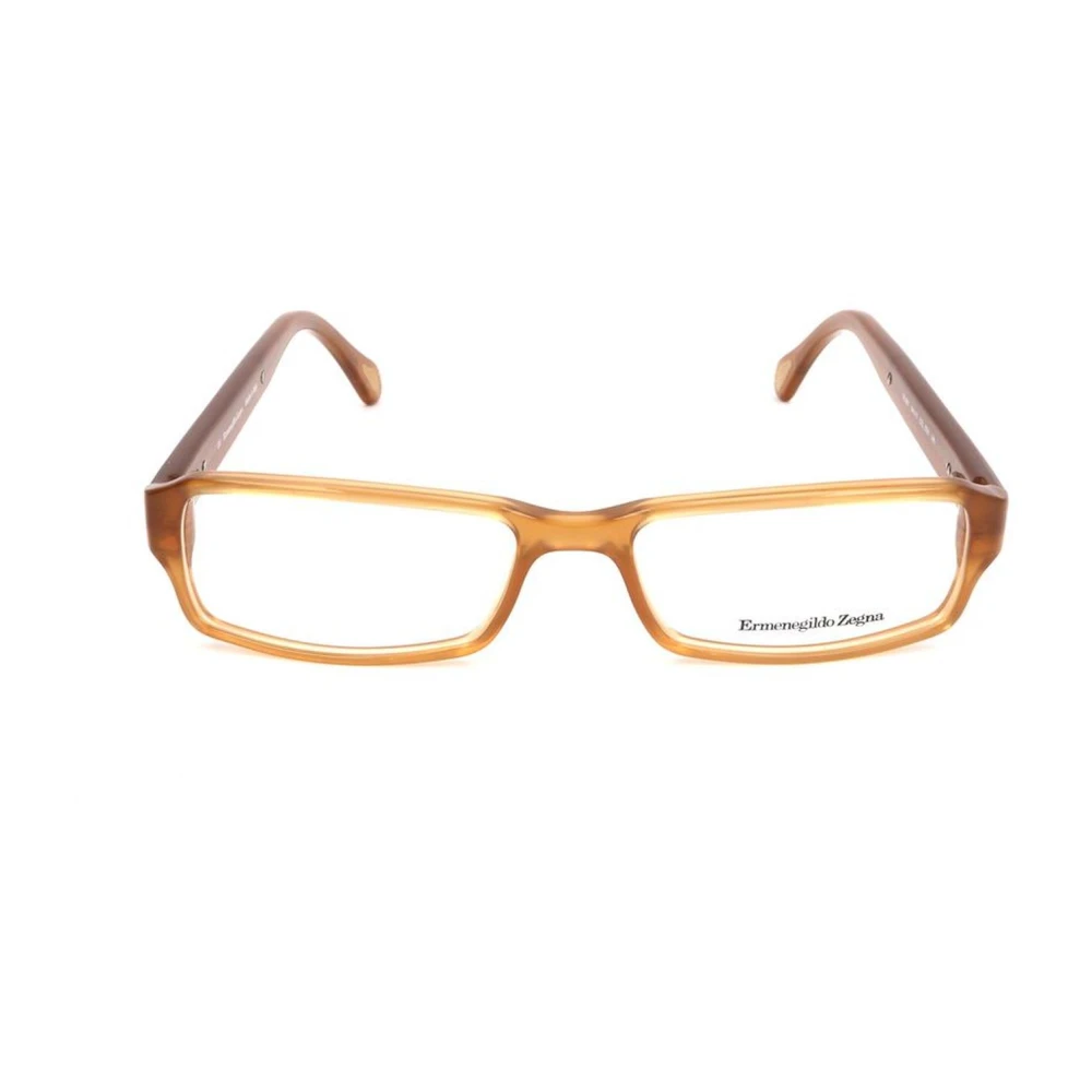 Ermenegildo Zegna Bruine plastic montuur met wijzerplaat Brown Heren