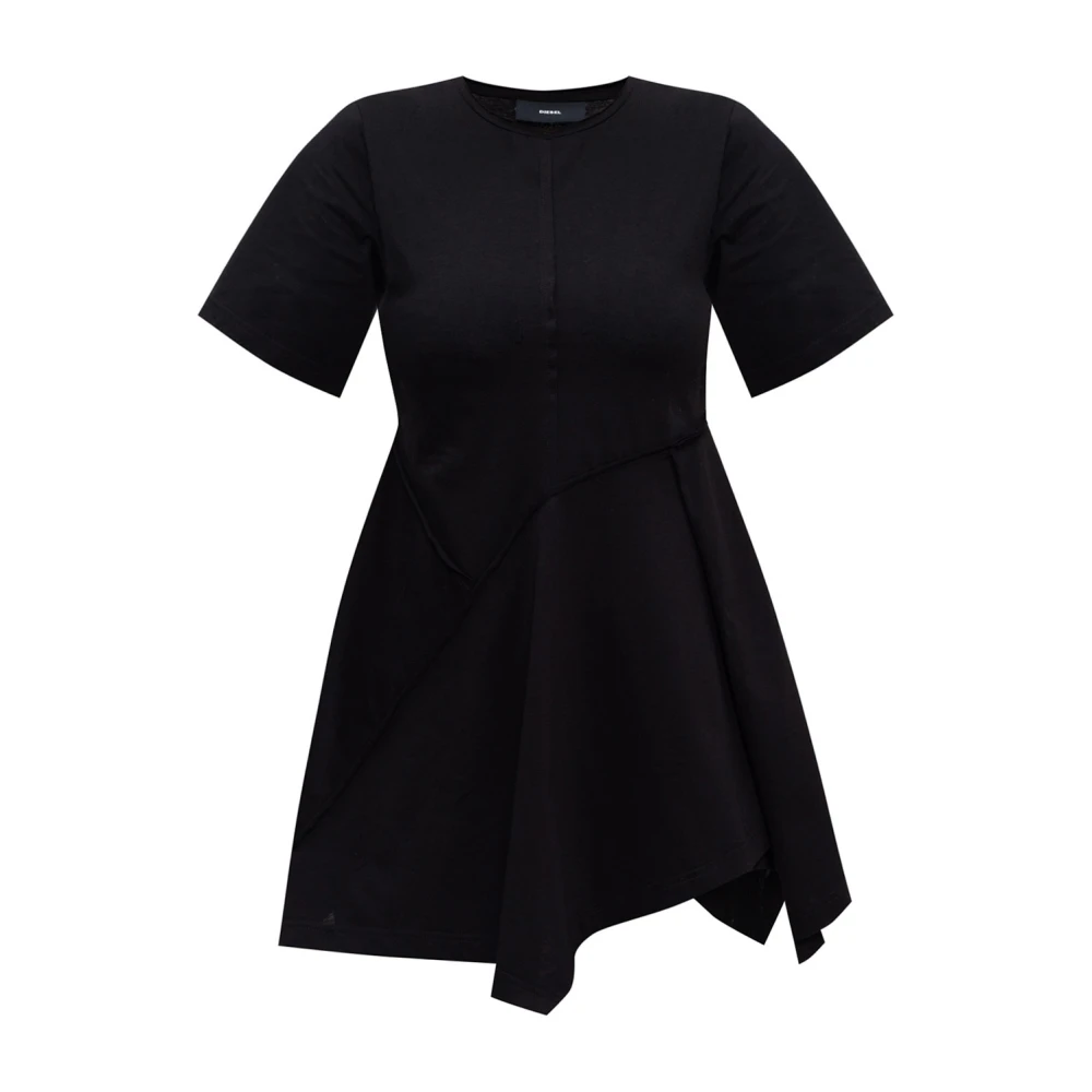 Diesel Asymmetrische top Black Dames