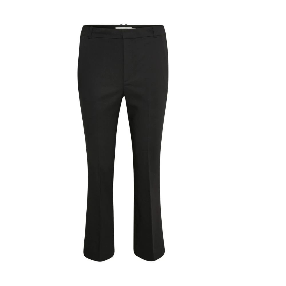 Inwear Black Zellaiw Kickflare Pant - Female - Wide Trousers - L - Trousers