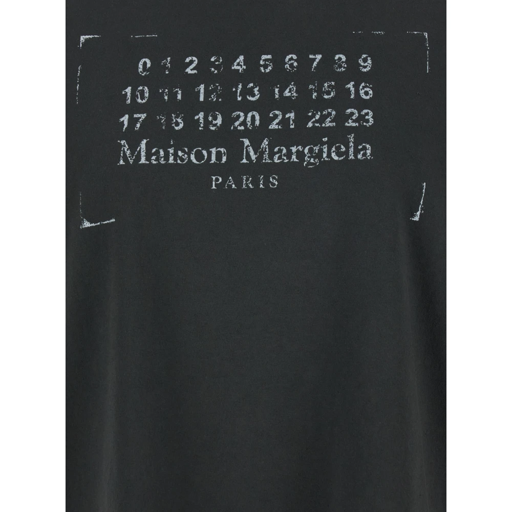 Maison Margiela Casual Katoenen T-Shirt Black Dames