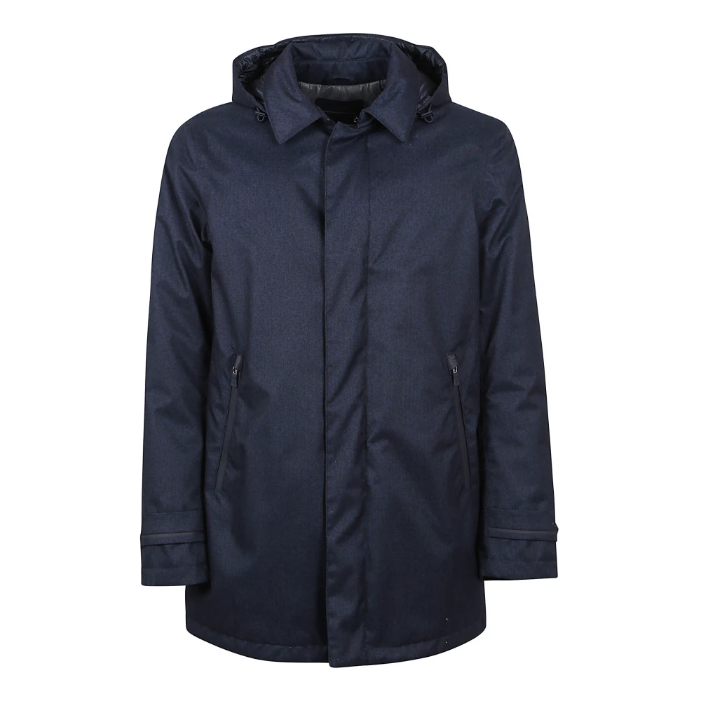 Herno Stijlvolle Gewatteerde Jas Blue Heren