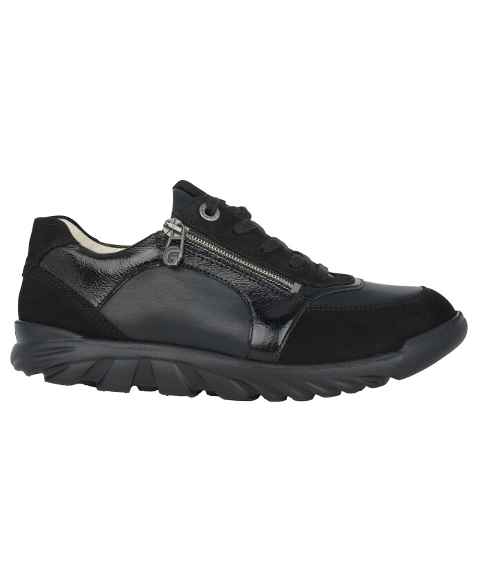 sneaker-large-en-cuir-noir