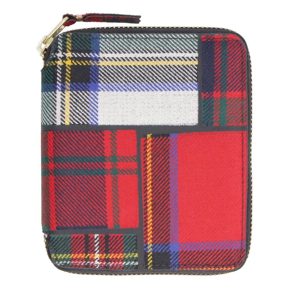 Comme des Garçons Tartan Zip Around Portemonnee Multicolor Heren