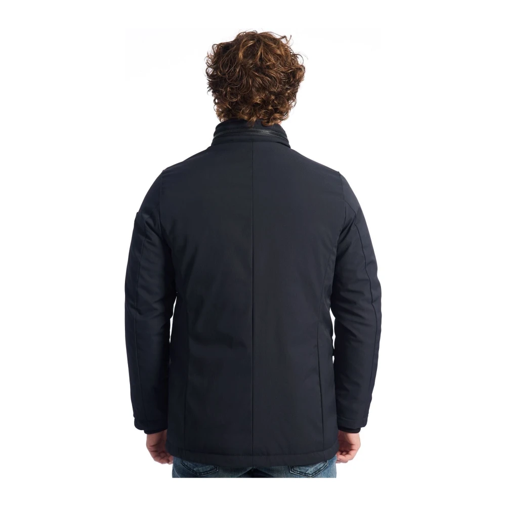 Baldinini Dubbelbreasted jas met afneembare vest Blue Heren