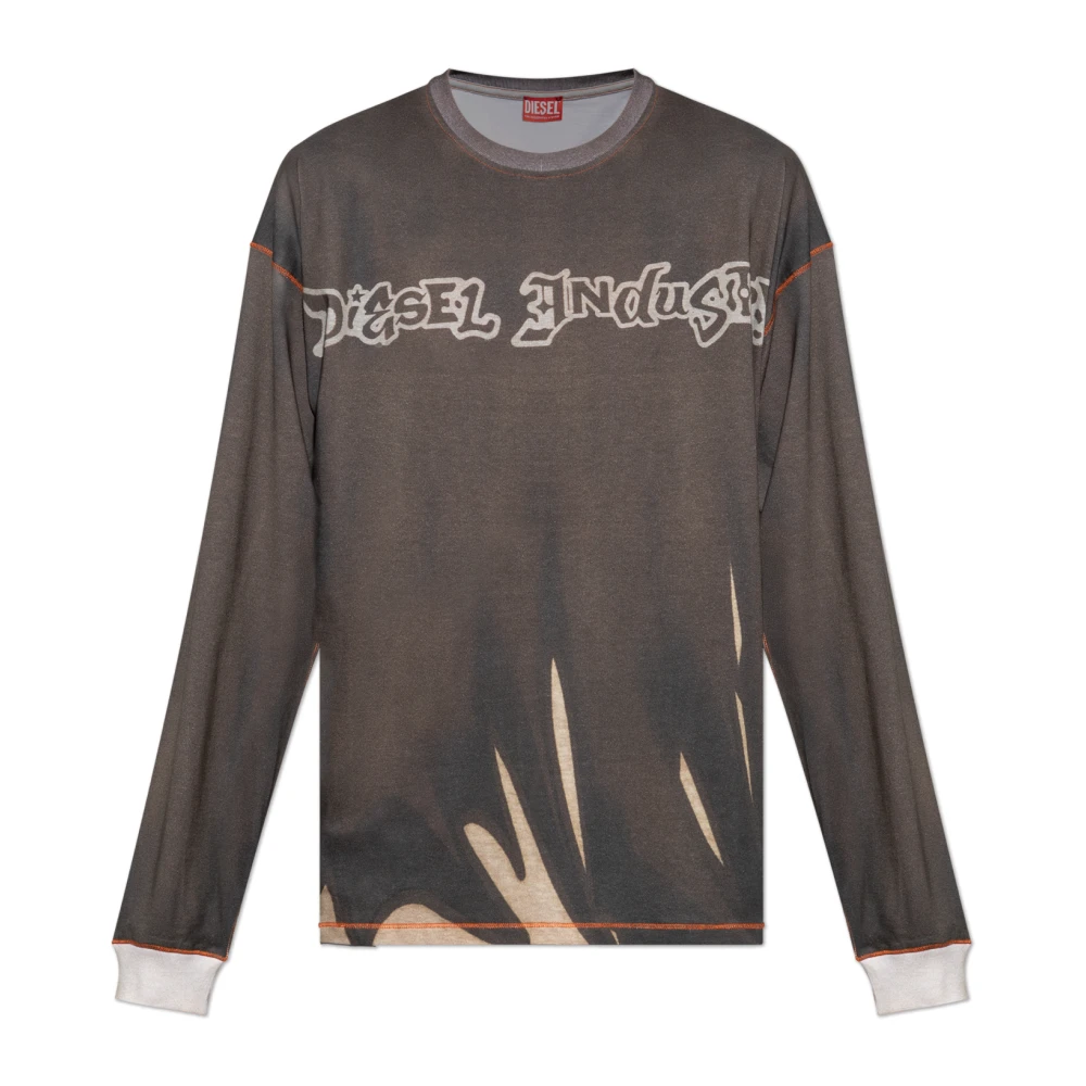 Diesel Uomo Marrone Top, S, New,