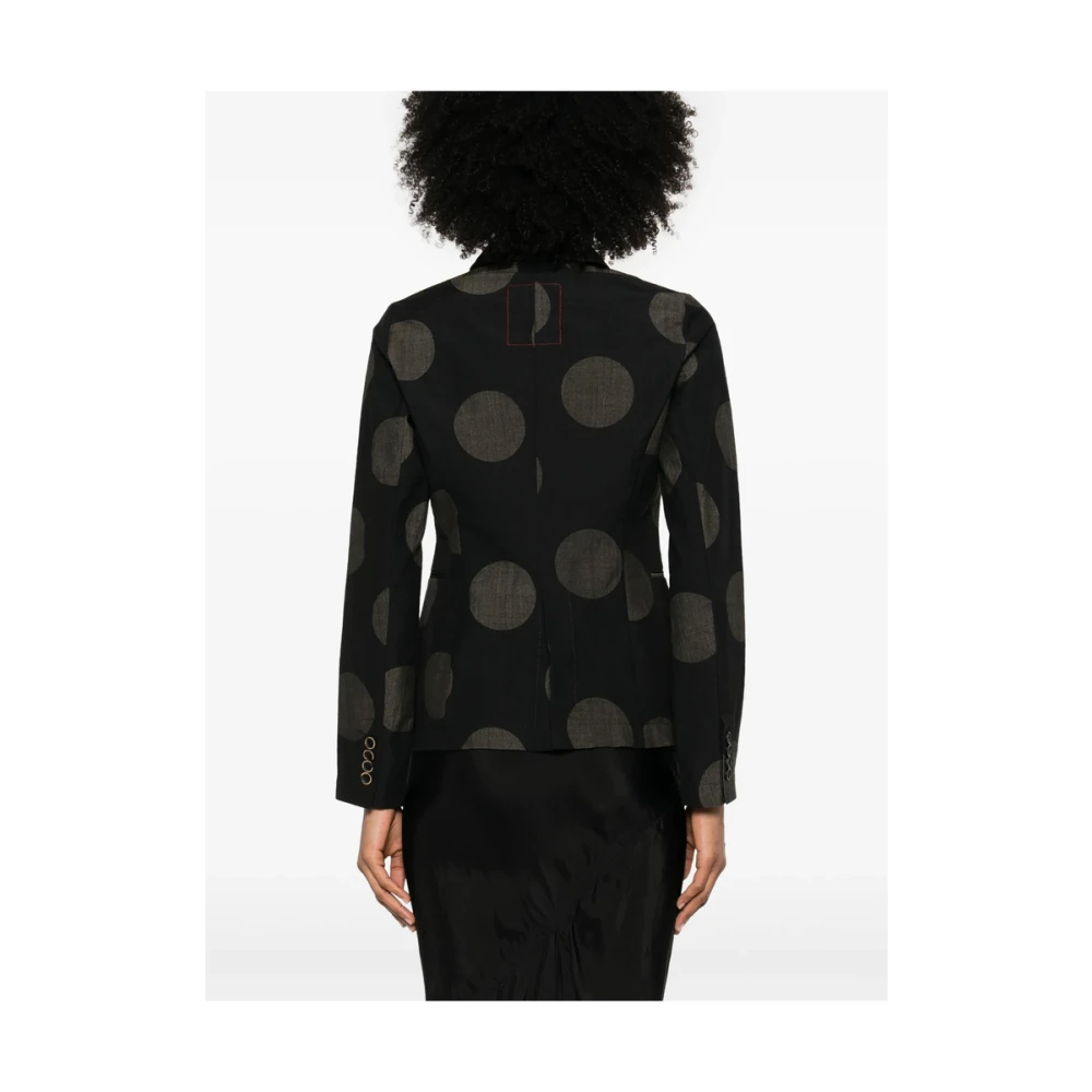 UMA Wang Zwart geknoopte buitenkleding met Amerikaanse achterventilatie Black Dames