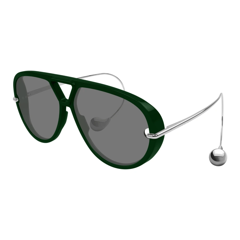 Bottega Veneta Green Sunglasses, Female, 63 Mm, Bv1273s 008 Sunglasses