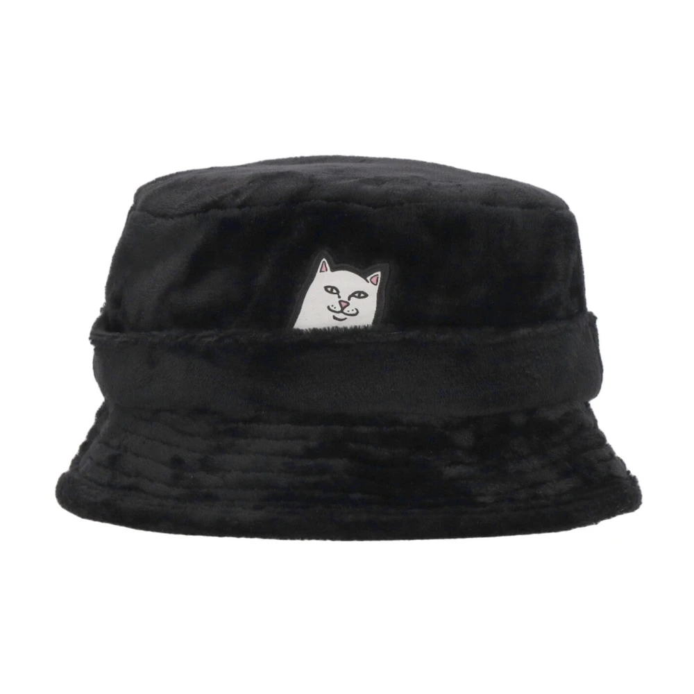 Ripndip Zwarte Sherpa Bucket Hat Lord Nermal Black Unisex