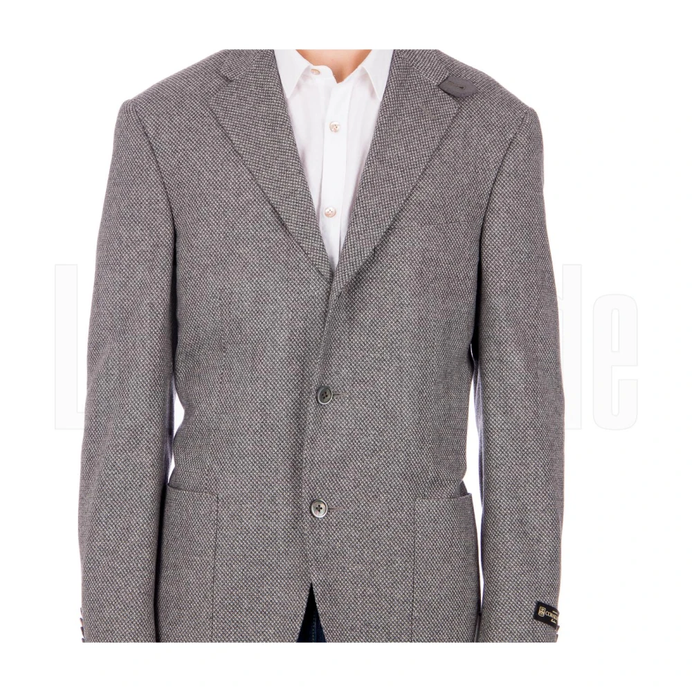 Corneliani Zachte Leiderjas Gray Heren