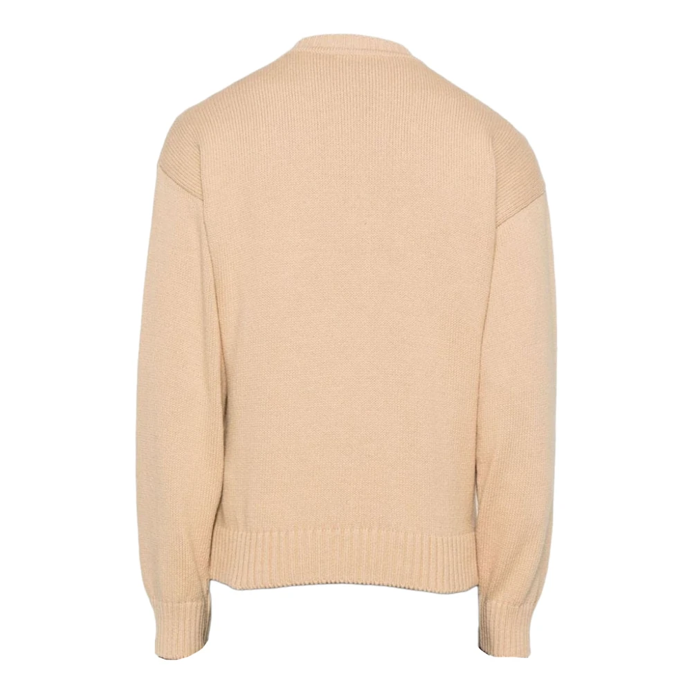Dsquared2 Zand Beige Katoenen Geribbelde Trui Beige Heren