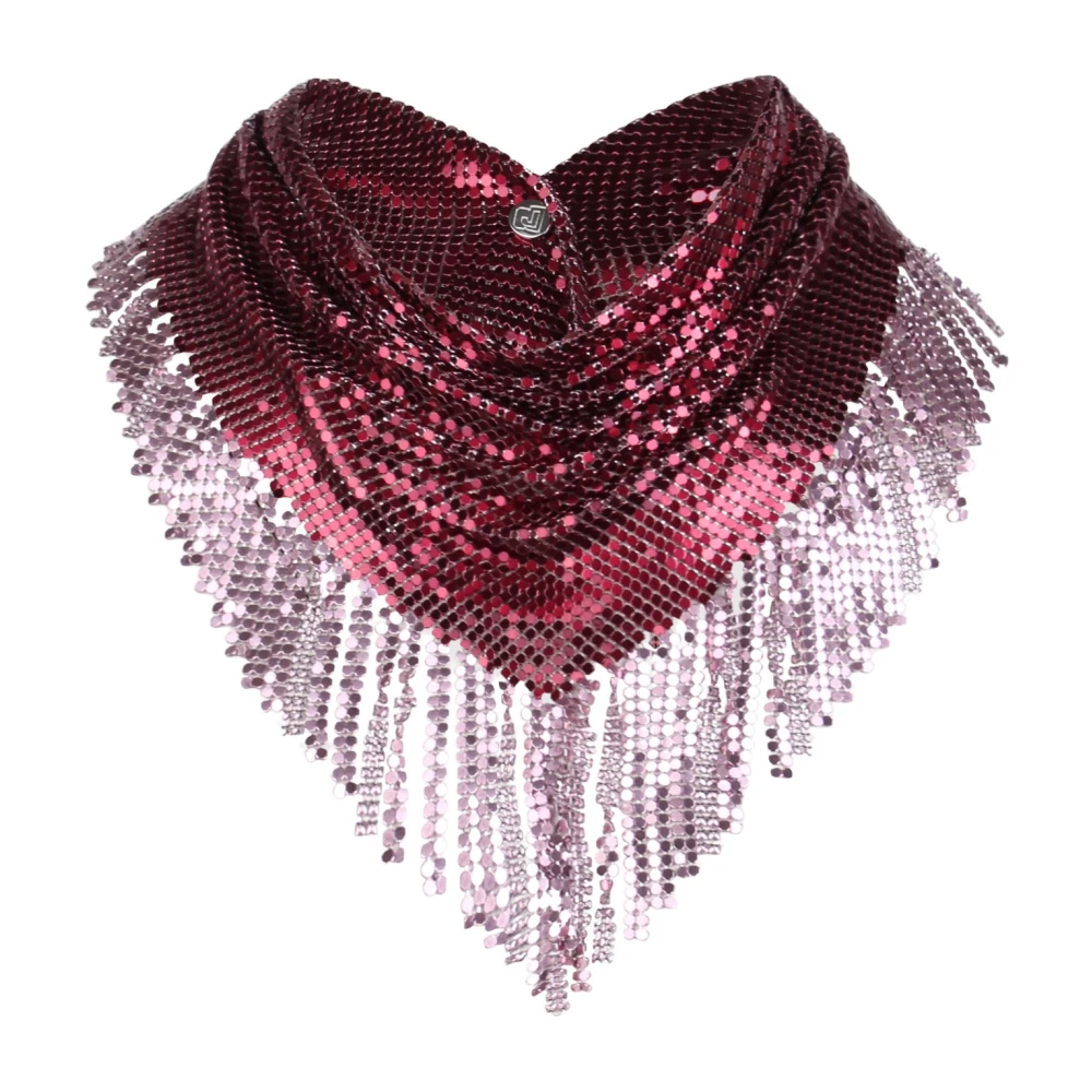 Paco Rabanne Winter Scarves Pink Dames