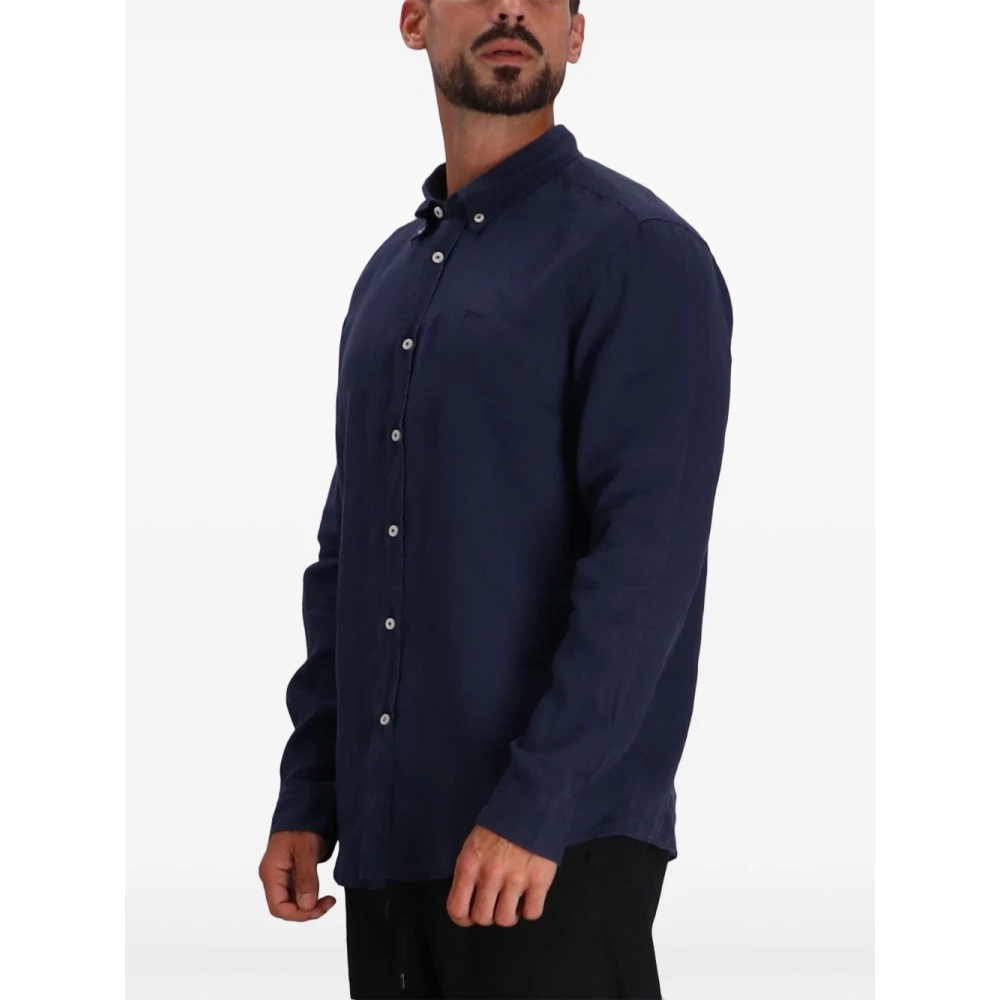 Hugo Boss Blauwe Casual Overhemden voor Mannen Blue Heren