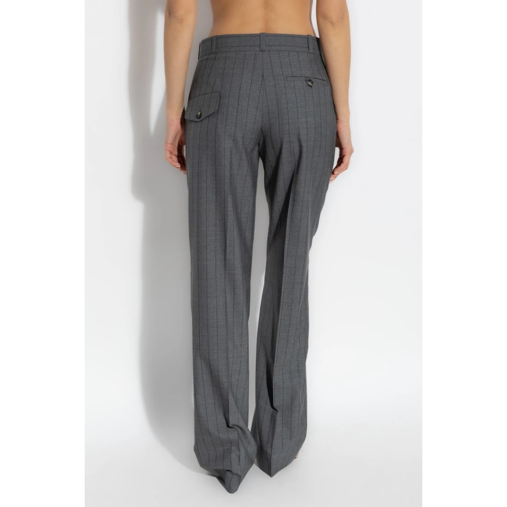 Moschino Wollen broek Gray Dames