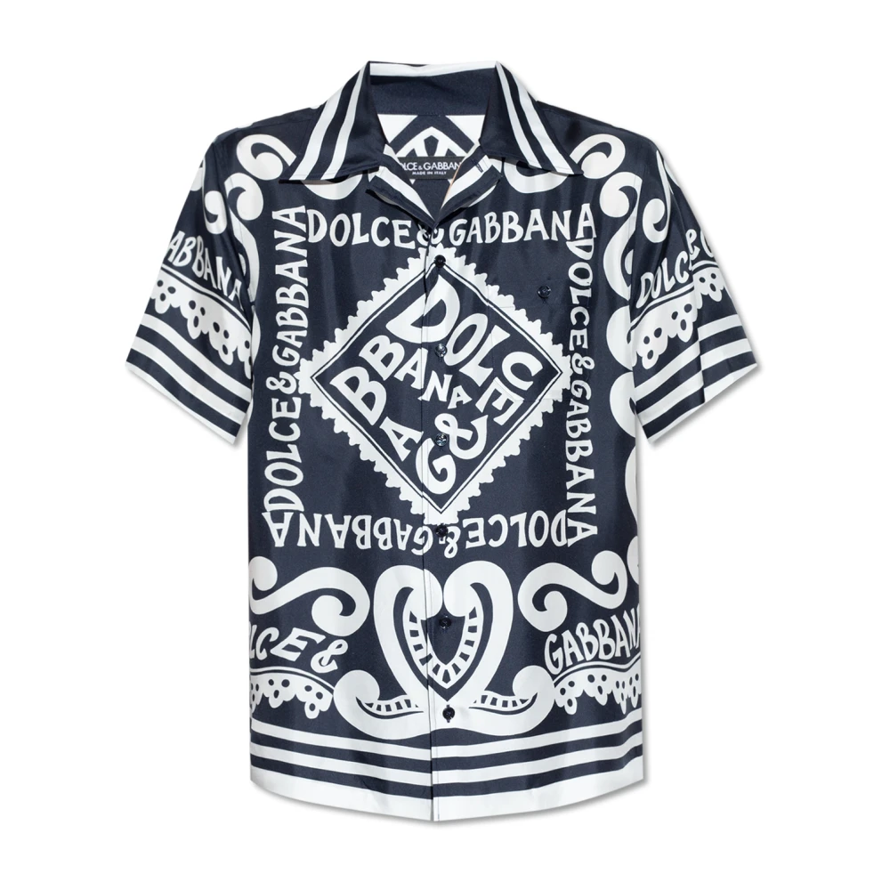 Dolce & Gabbana Shirt met korte mouwen Multicolor Heren