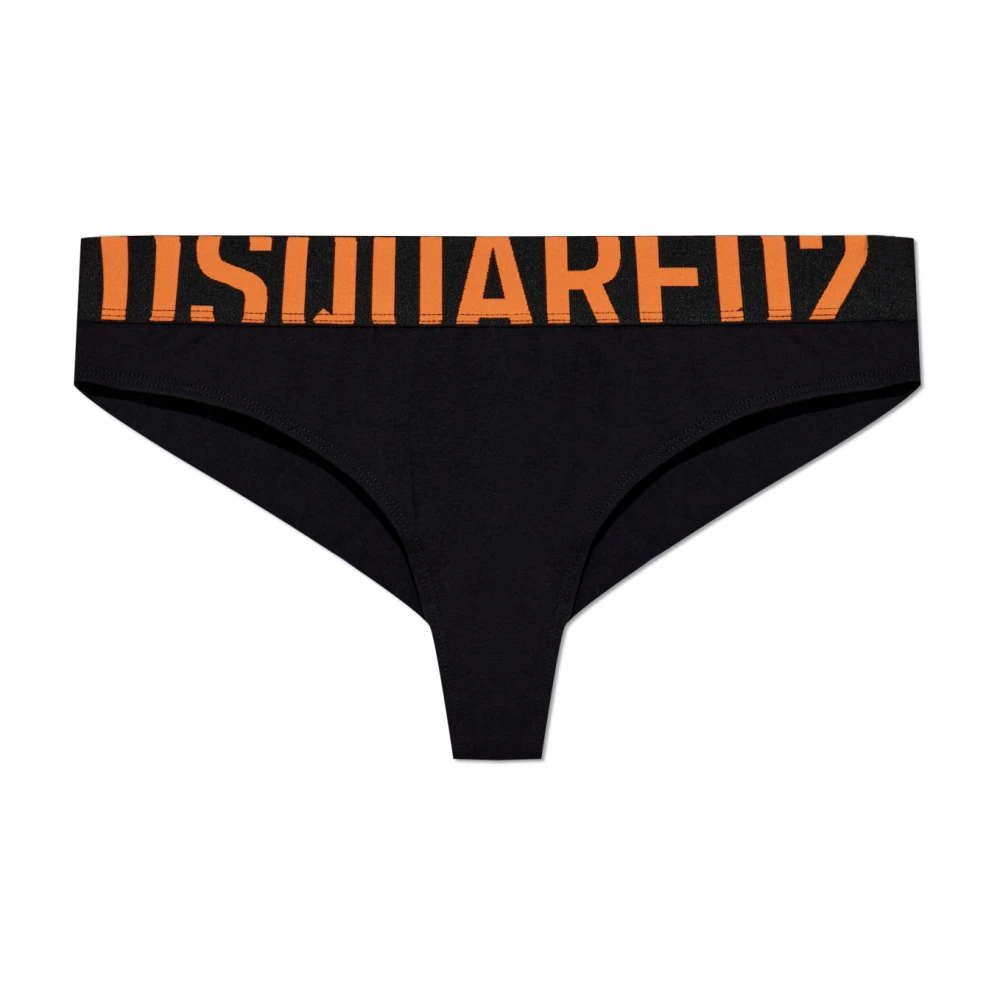 Dsquared2 Damen Schwarz Unterwäsche, K, Xlgröße: