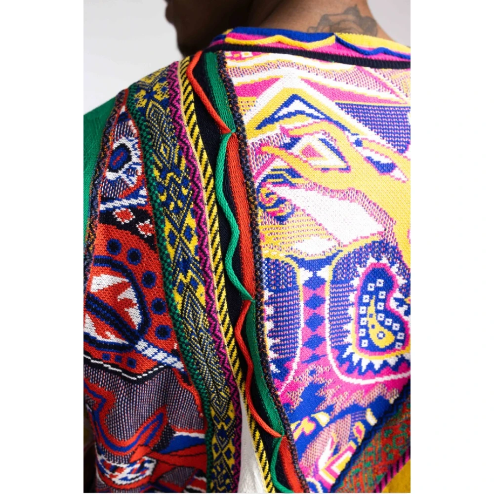 carlo colucci Heren Sweater met Klassieke Ronde Halslijn Multicolor Heren