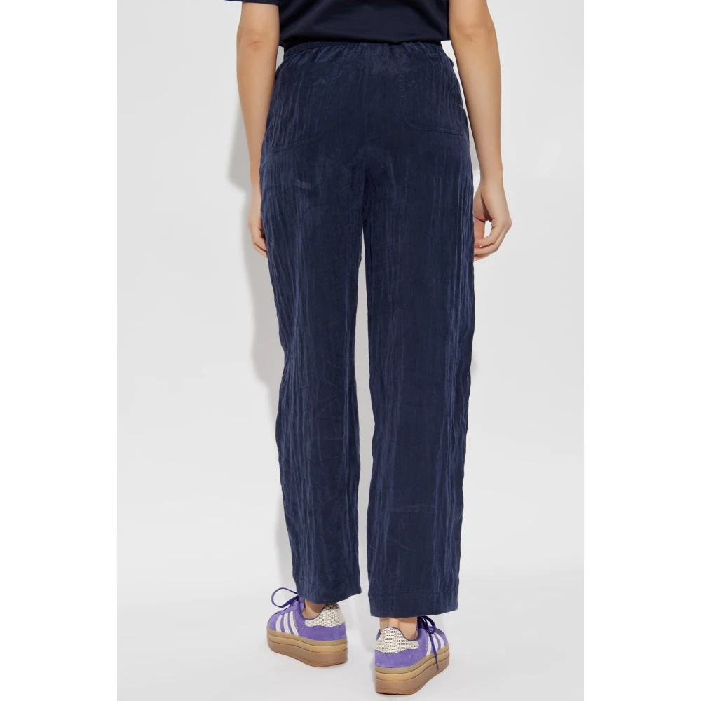 Emporio Armani Loszittende broek Blue Dames