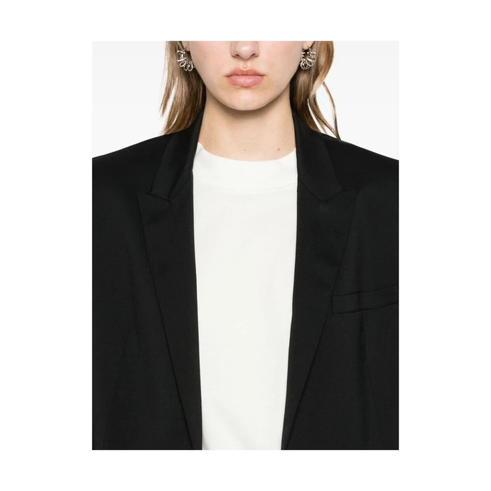IRO Zwarte Wollen Stretch Blazer Black Dames