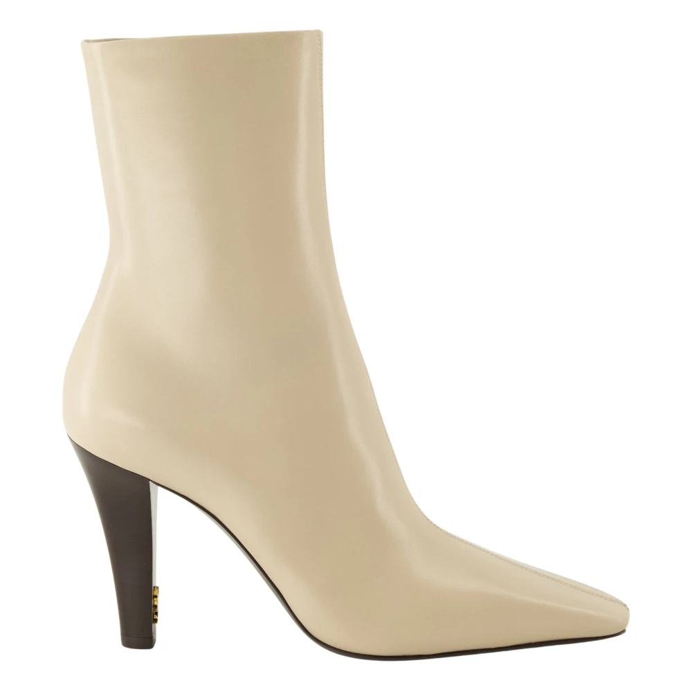 Saint Laurent Women's Beige Jil Heeled Boots