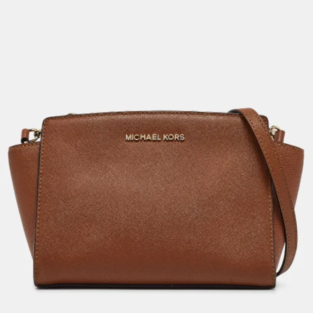 Michael Kors Pre-owned Leather crossbody-bags Brown Dames