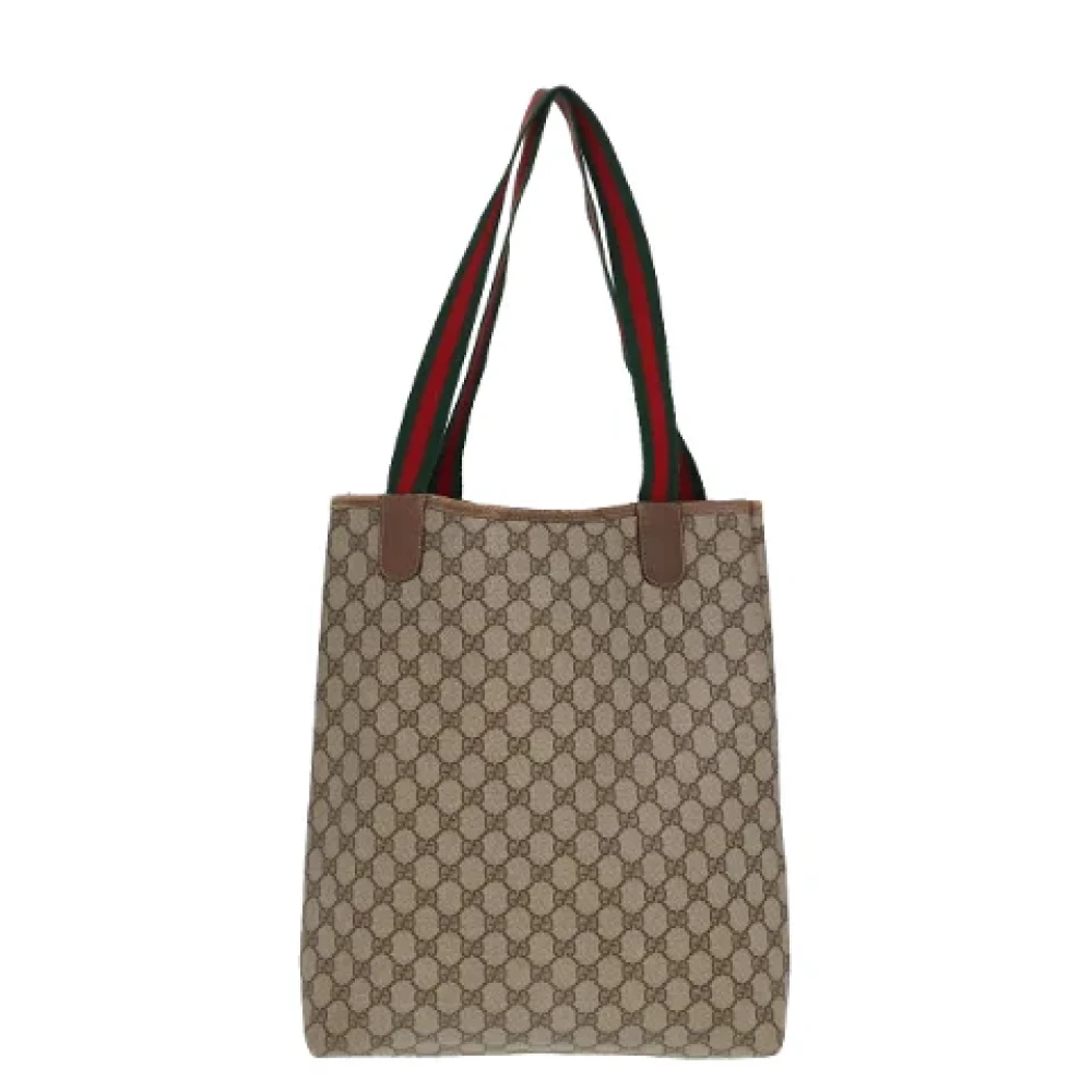 Gucci Vintage Pre-owned Fabric gucci-bags Beige Dames