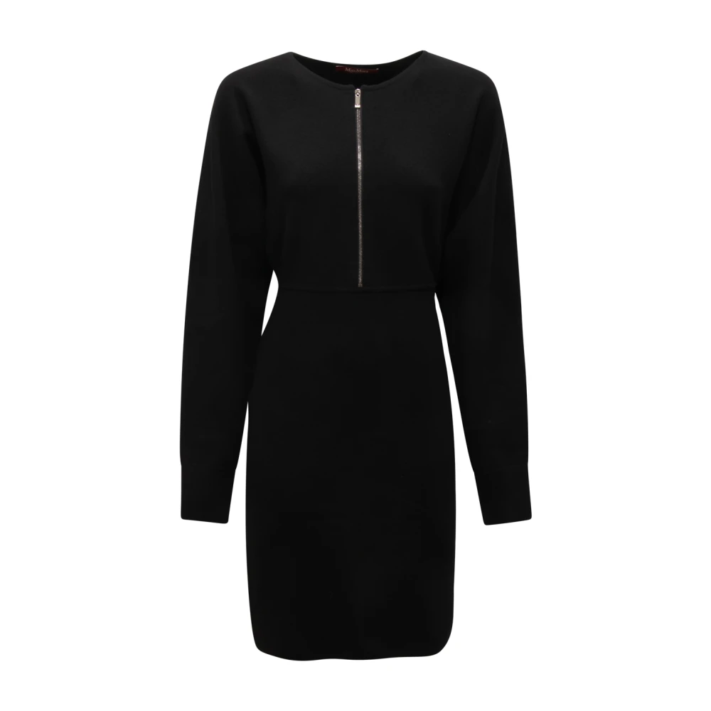 Max Mara Black Knitted Dress Rodi Studio Style - Female - Knitted Dresses - M - Dresses