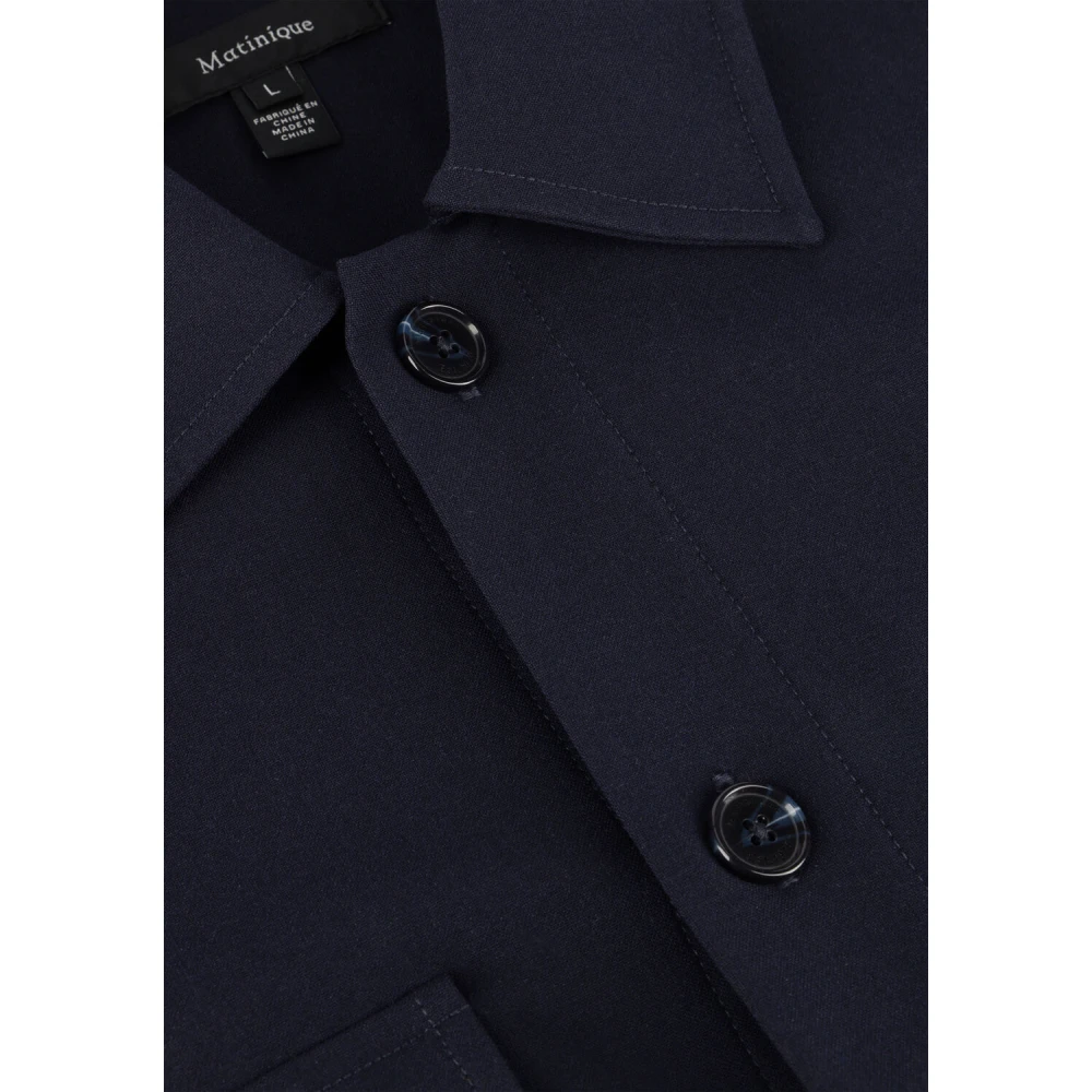 Matinique Navy Overshirt voor Heren Black Heren