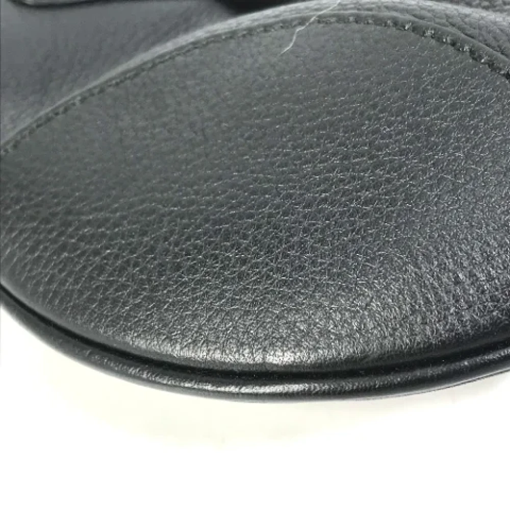 Salvatore Ferragamo Pre-owned Leather shoulder-bags Black Dames