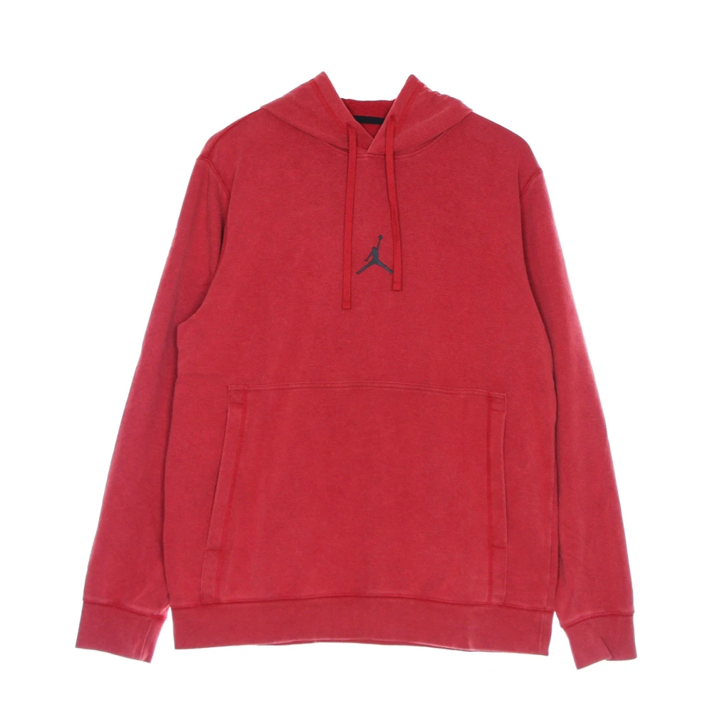 Jordan Men's Red Lightweight Hoodie Air Fleece Pullover