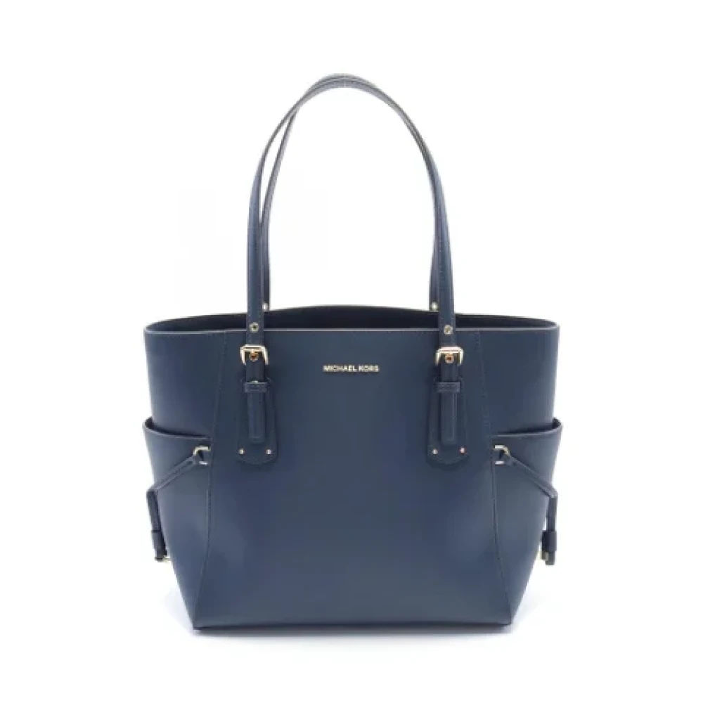 Michael Kors Pre-owned Leather shoulder-bags Blue Dames