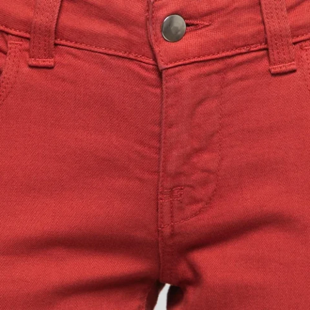 Stella McCartney Pre-owned Denim jeans Red Dames