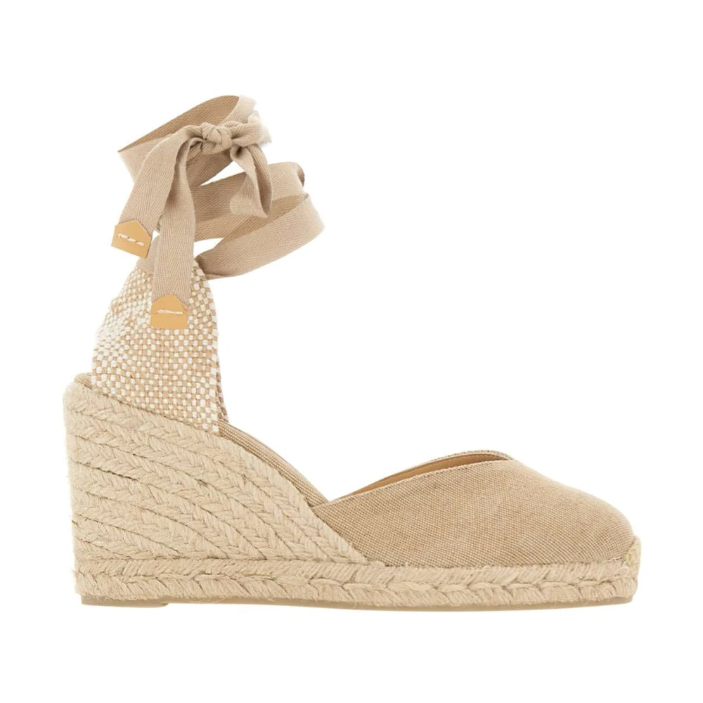 Castañer Women's Beige Chiara Wedge Espadrille