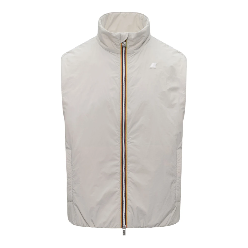 K-Way Uomo Beige Valen Plain Warm Vest