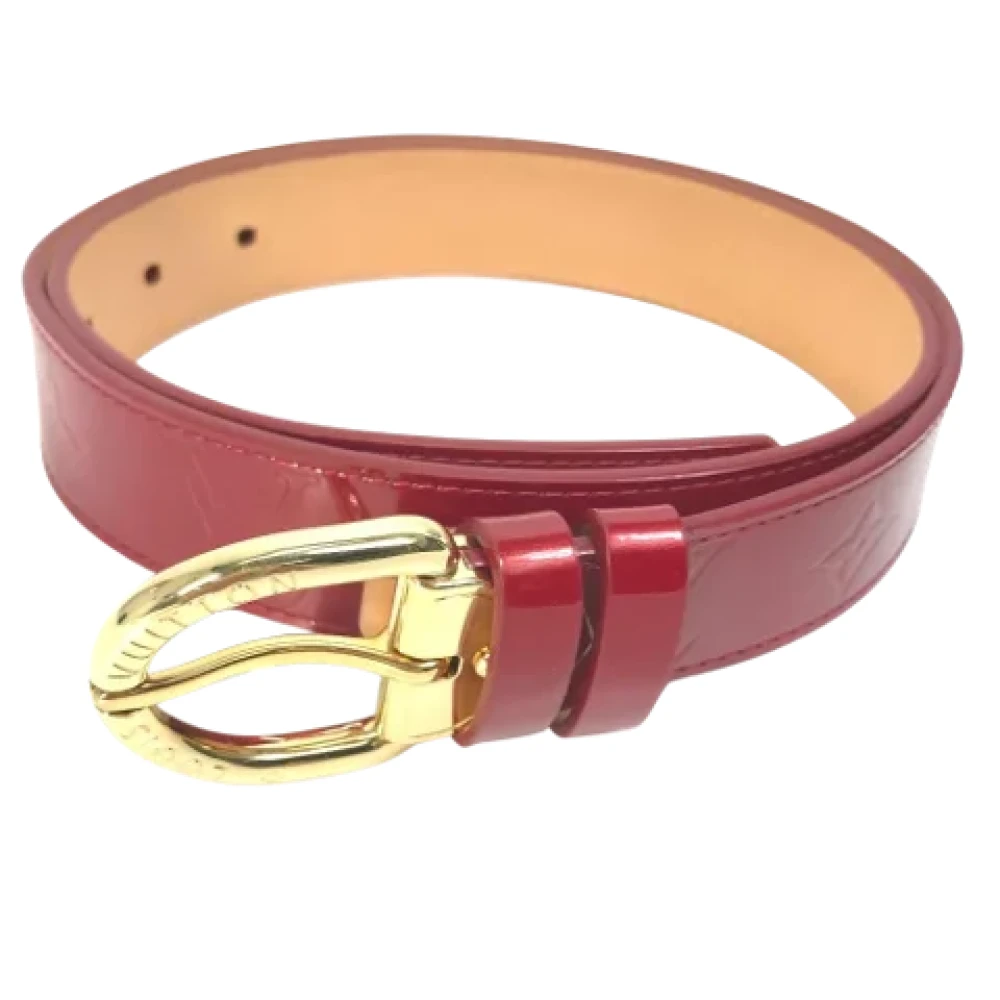 Louis Vuitton Vintage Pre-owned Fabric belts Red Dames