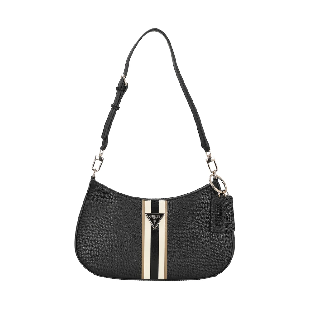 Guess Zwarte Schoudertas Elegant en Functioneel Black Dames