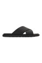 black-leather-monogram-slip-on-sandals