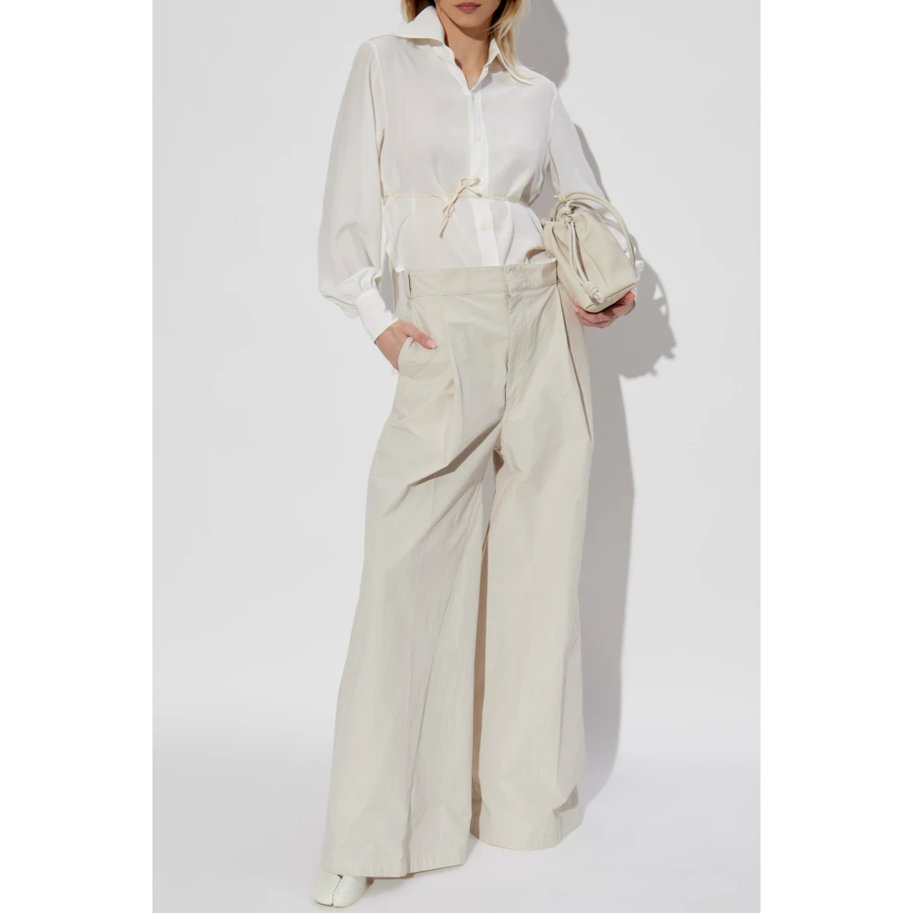 Maison Margiela Wijde broek Beige Dames