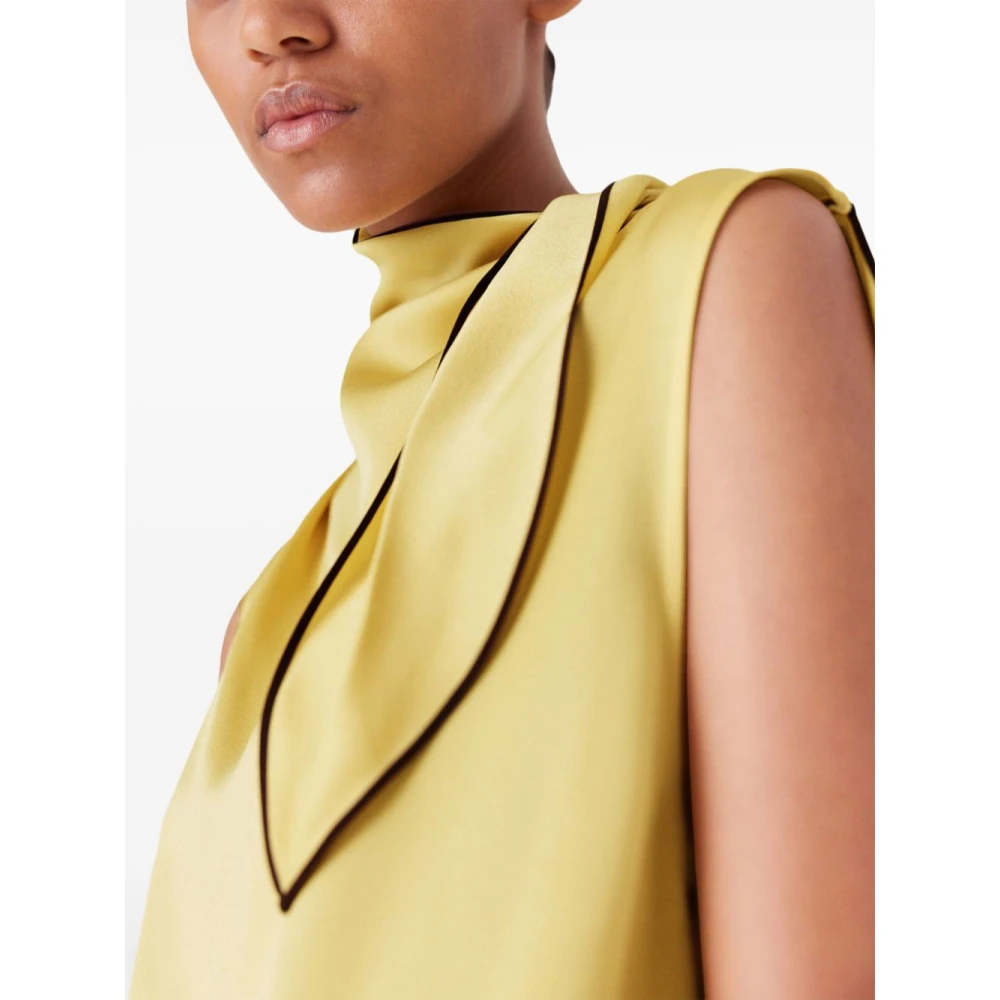 Stella Mccartney Luxe Beige Topkleding Verhoog Garderobe Yellow Dames