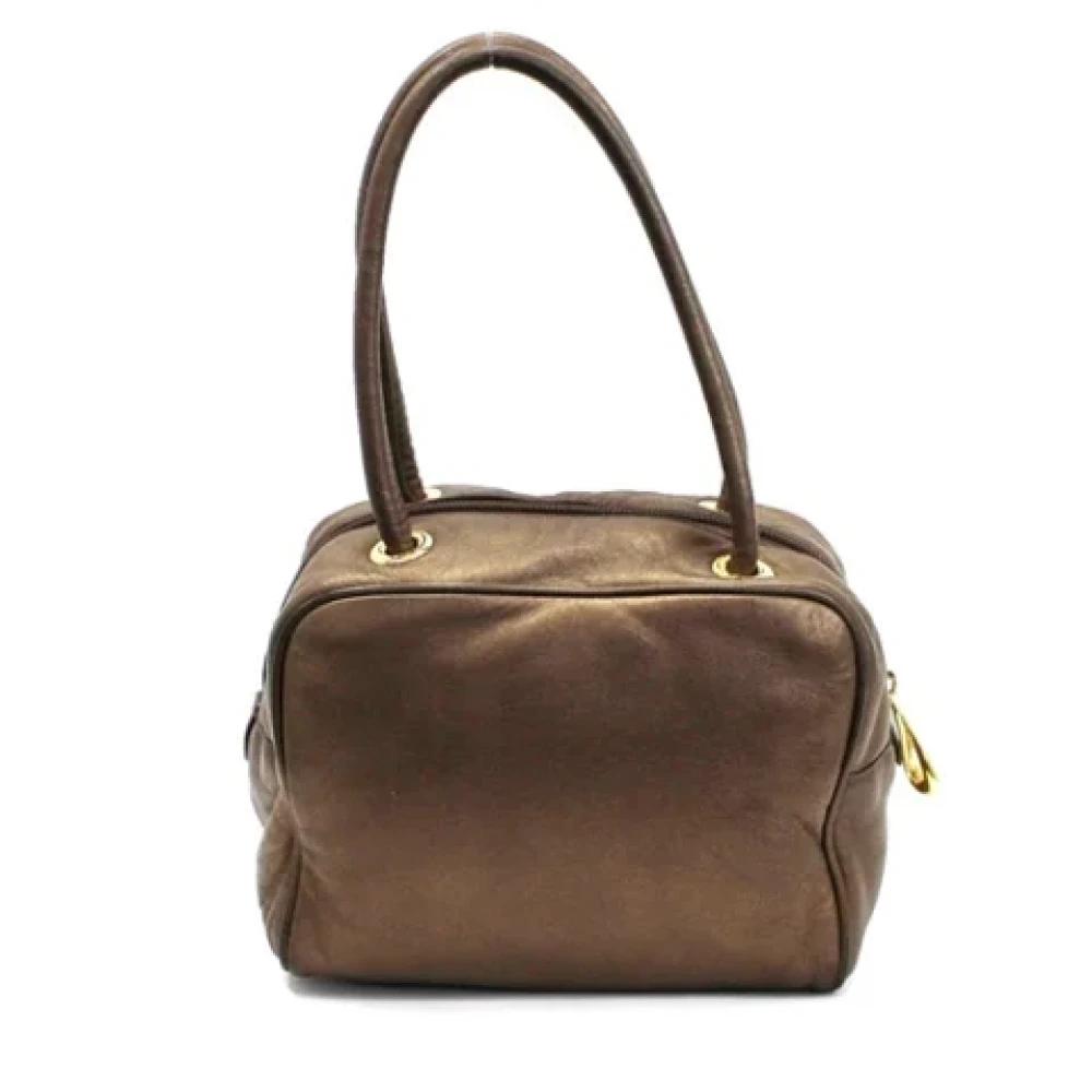 Loewe Pre-owned Fabric handbags Brown Dames