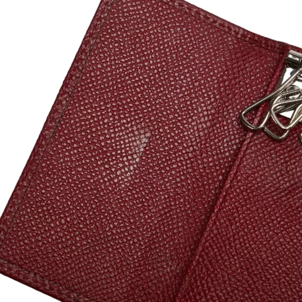 Bvlgari Vintage Pre-owned Leather key-holders Red Dames