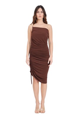 brown-short-dress-with-golden-metal-detail
