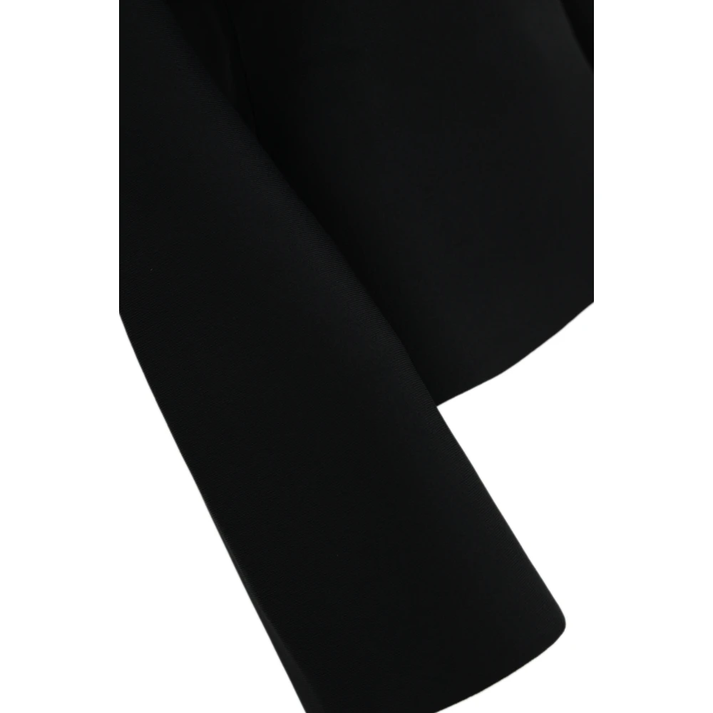 Liviana Conti Zwarte Viscose Trui Off-Shoulder Stijl Black Dames