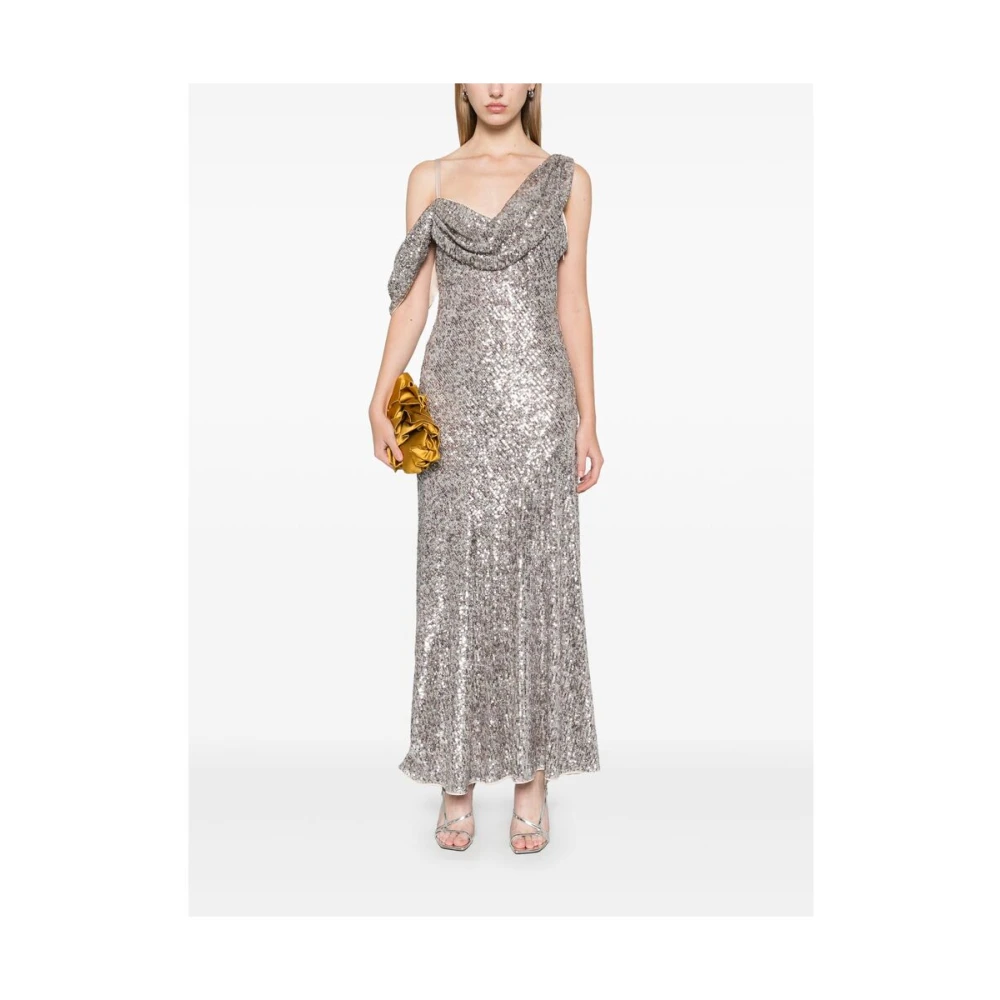 Diane Von Furstenberg Paillet Luipaardprint Jurk Gray Dames