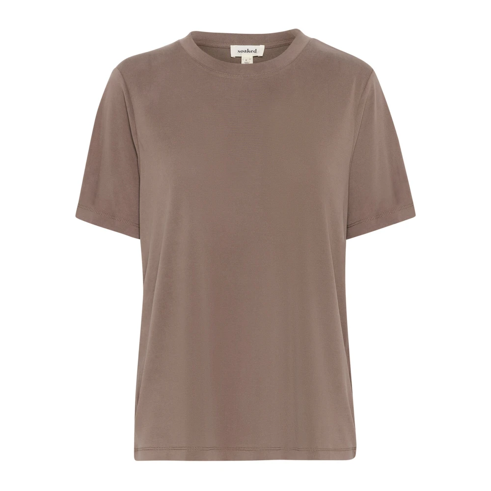 Soaked in Luxury Losse Fit Tee Top Morel Brown Dames