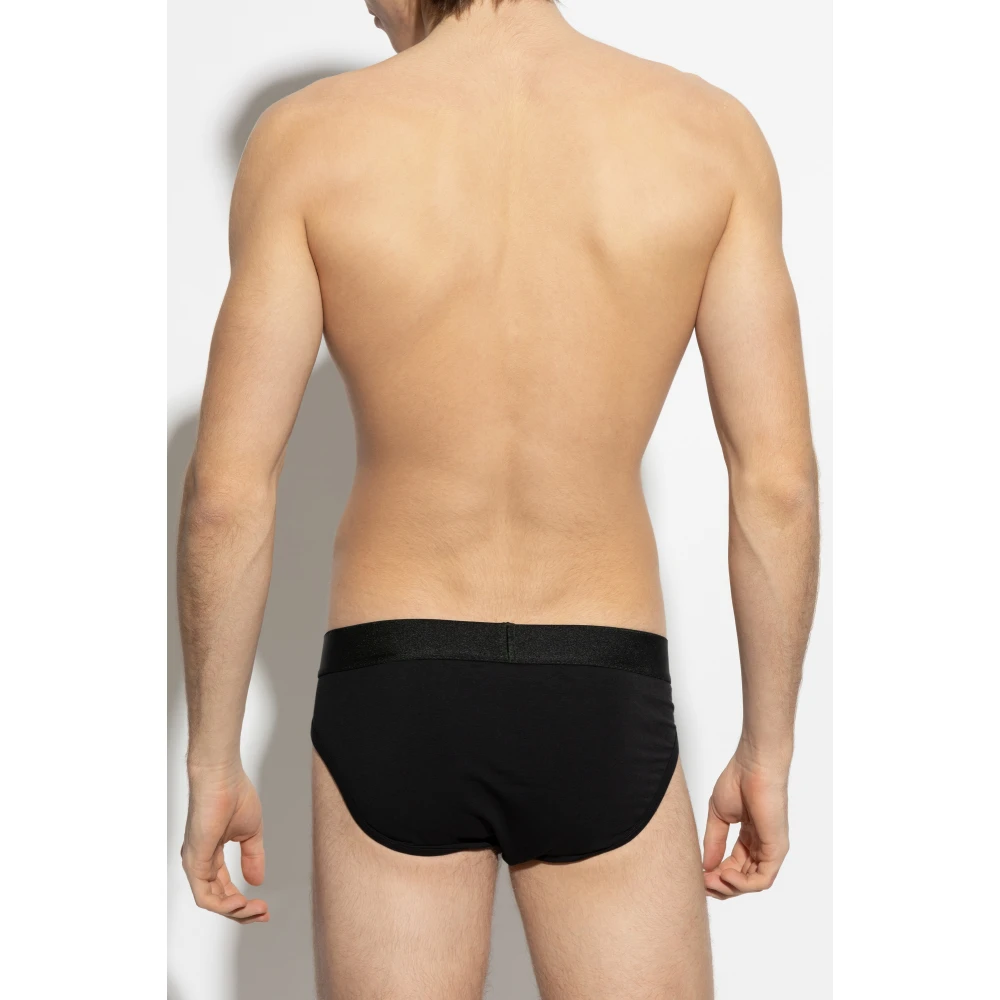 Dsquared2 Katoenen slip met logo Black Heren