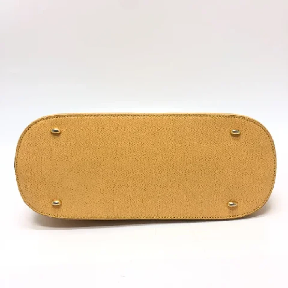 Celine Vintage Pre-owned Leather celine-bags Yellow Dames