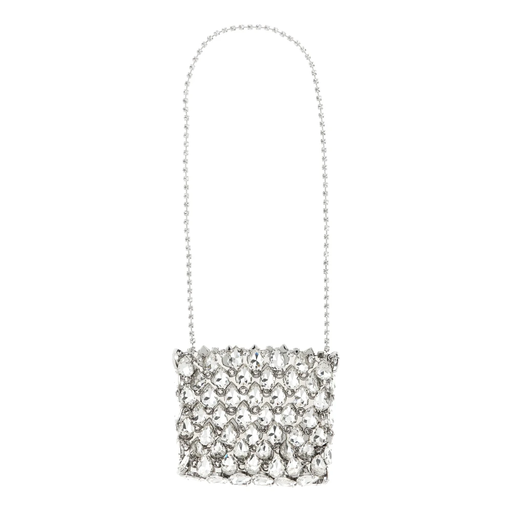 Self Portrait Women's Crystal Chainmail Mini Clutch